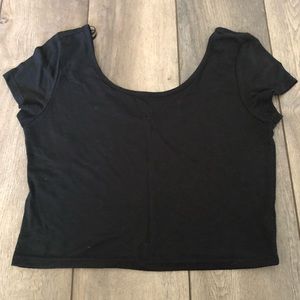 Black Cropped Shirt